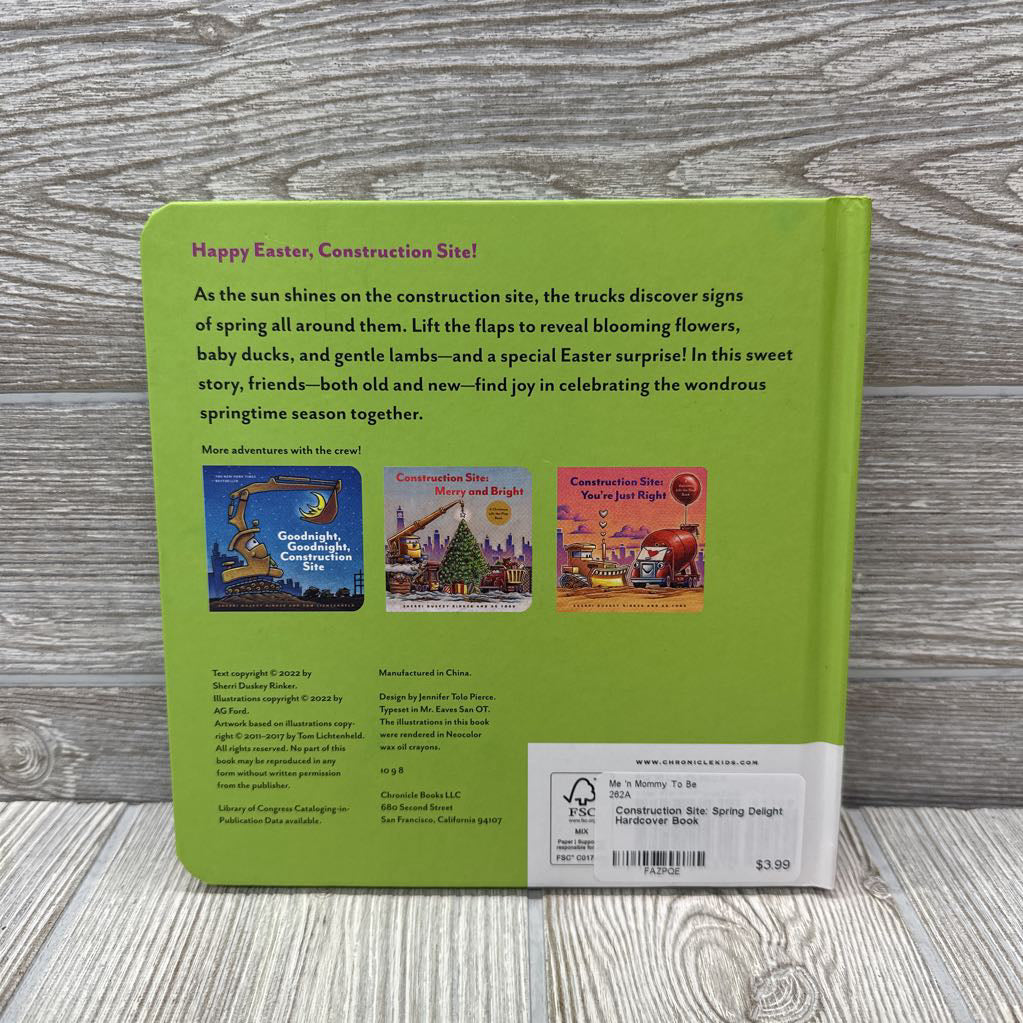 Construction Site: Spring Delight Hardcover Book