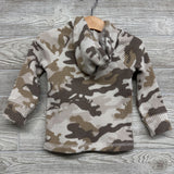 Camo Waffle Knit Hooded Shirt 18M