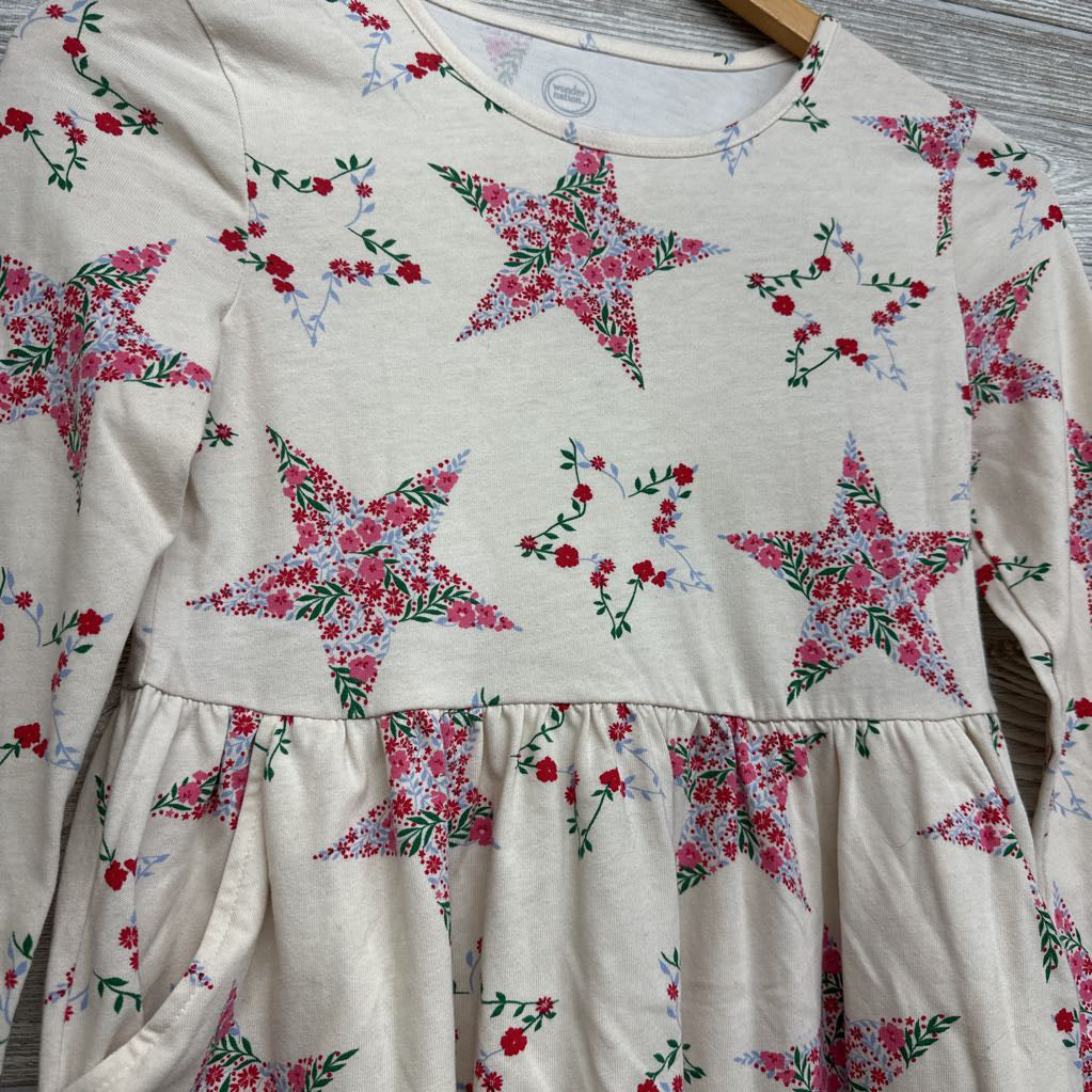 LS Dress Flower Stars 10-12