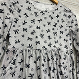 LS Dress Bows & Stars 10-12