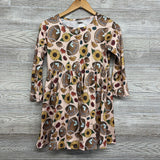 NEW LS Dress Footballs & Sunflowers 10-12