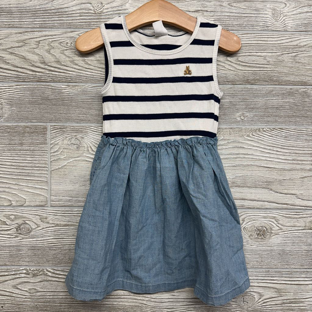 NEW Ribbed Tank Dress Stripes 3t