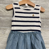 NEW Ribbed Tank Dress Stripes 3t