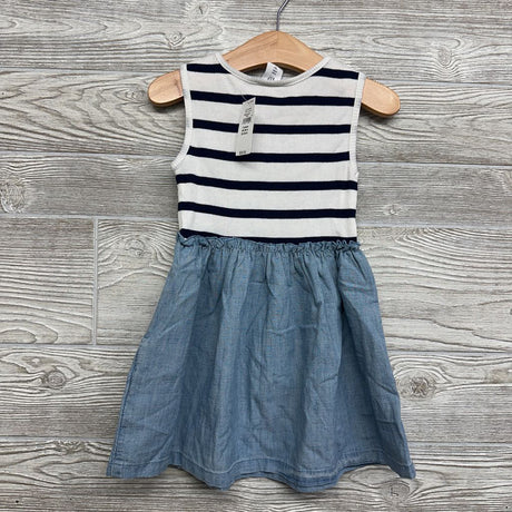 NEW Ribbed Tank Dress Stripes 3t