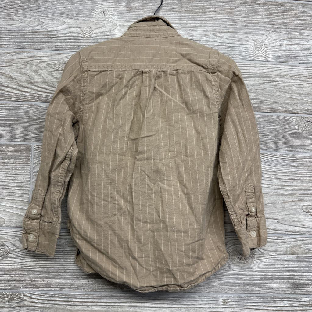 Linen Button Up Shirt Stripes 5