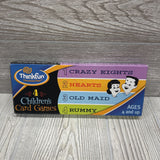 4 Pk Card Games Crazy Eight, Hearts, Old Maid, Rummy