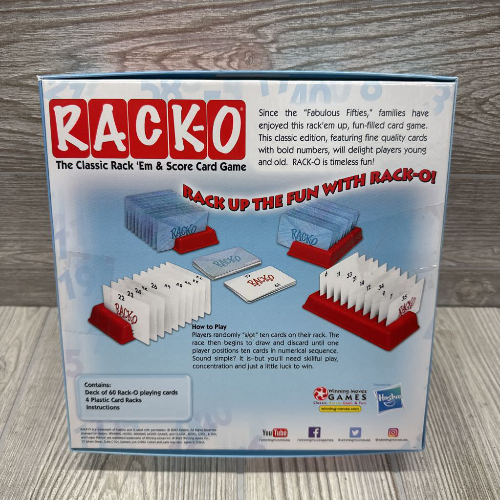 Rack-O Card Game