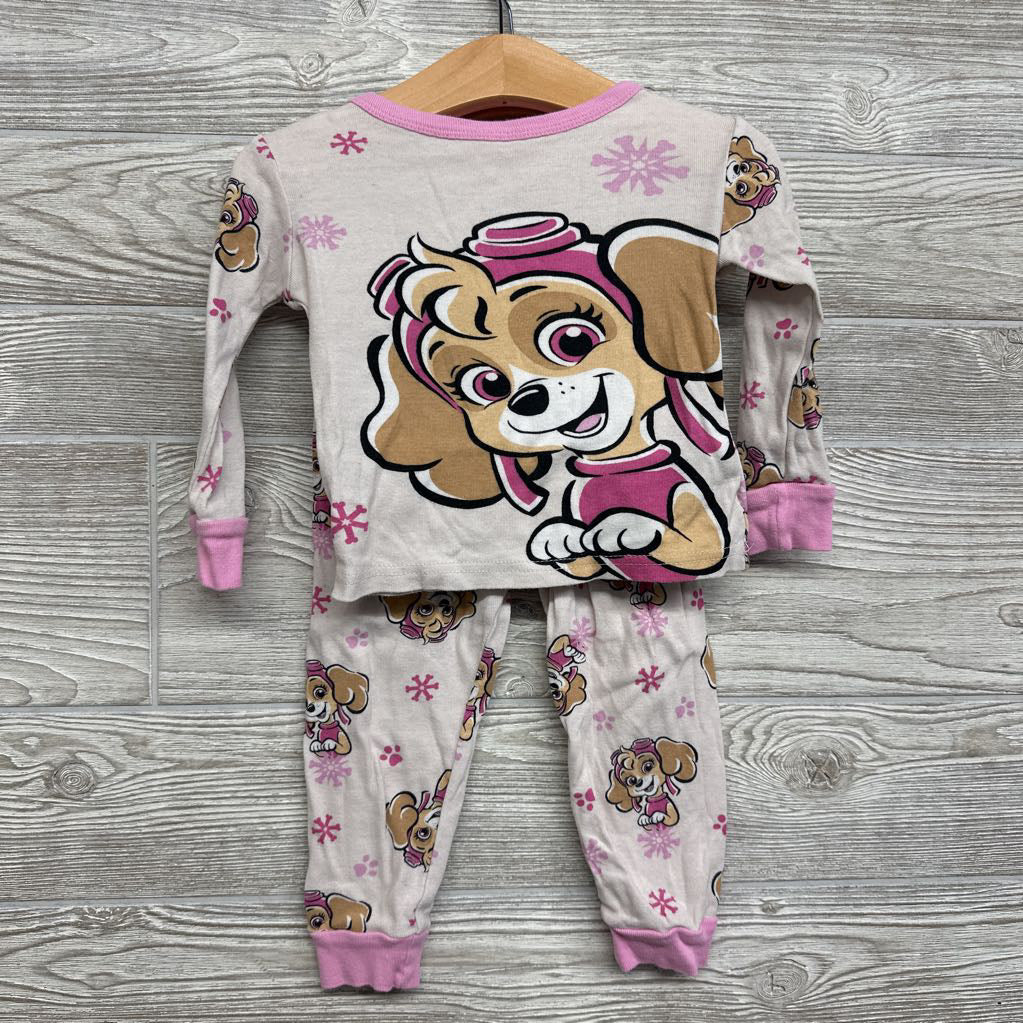 2 Pc LS PJs Skye Snowflakes 3T