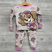 2 Pc LS PJs Skye Snowflakes 3T