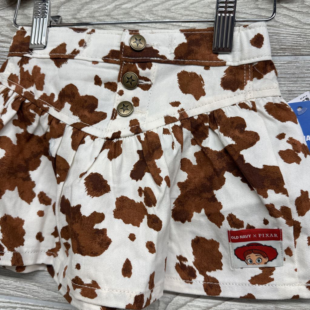 NEW Cow Print Skirt Toy Story Jessie 18-24M