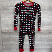 2 Pc LS Bamboo PJs Hearts XO 12-14 *