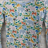2 Pc LS Bamboo PJs Rhinos Elephants Alligators 12-14