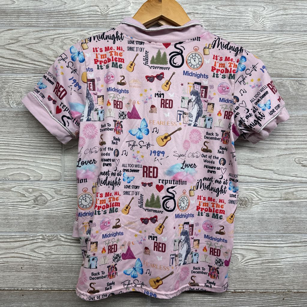 2 Pc LS Button Up PJs Taylor Swift Eras Tour 14-16