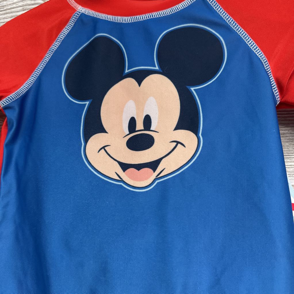Rash Guard & Swim Trunks Mickey Mouse Anchors 24M