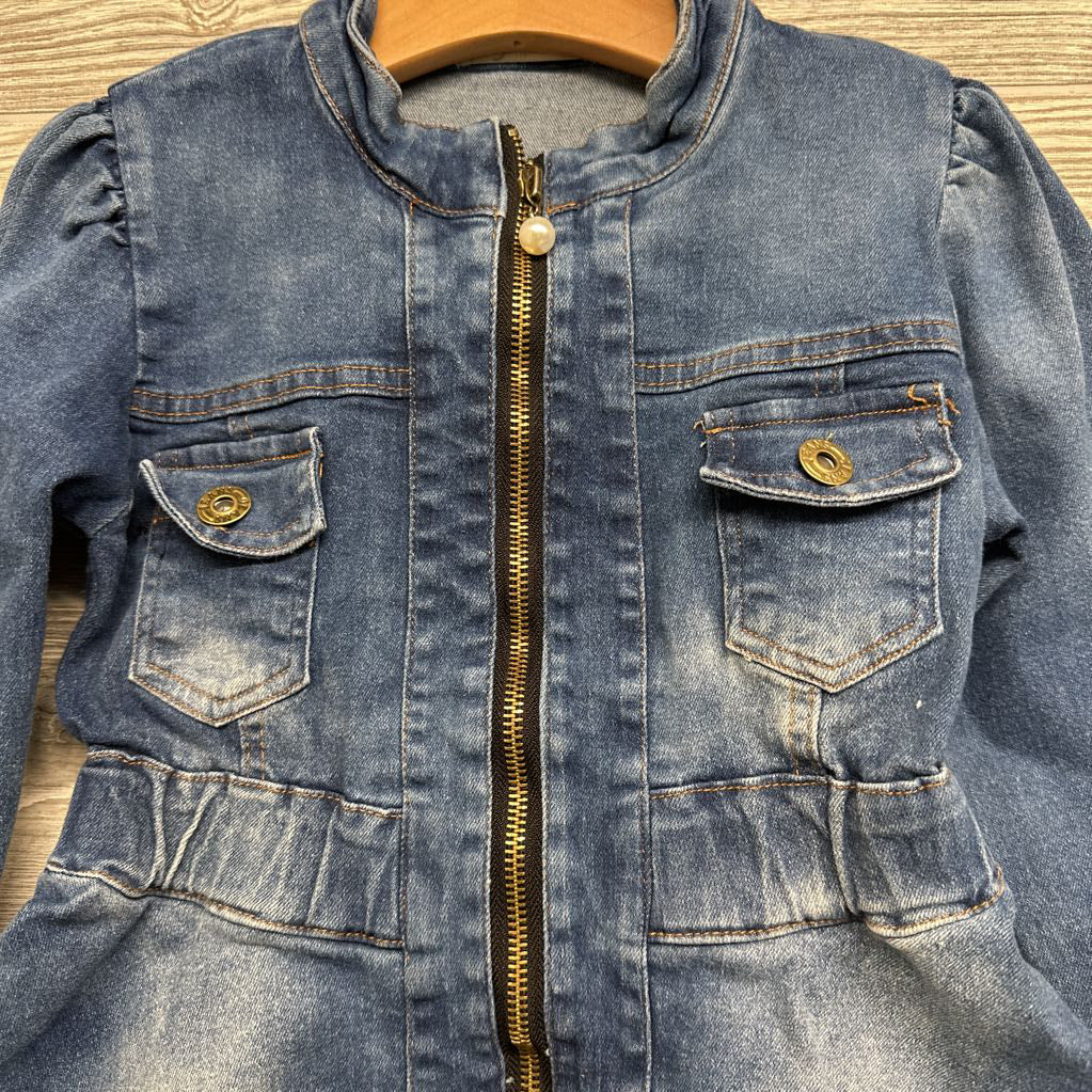 Peplum Denim Jacket 4-5