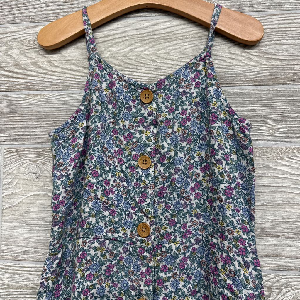 Tank Dress Flowers Buttons 8