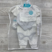 NEW 8 Pc Gift Set Elephants Triangles 3-6M