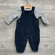 LS Shirt Stripes & Cord Overalls 3M