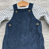 LS Shirt Stripes & Cord Overalls 3M
