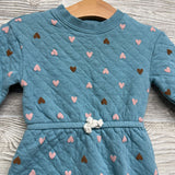 LS Quilted Outfit Hearts 9M