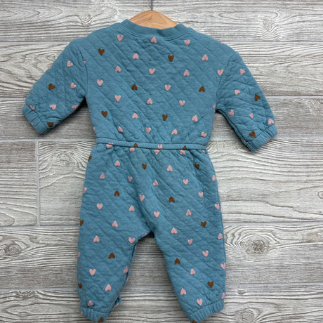 LS Quilted Outfit Hearts 9M