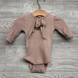 LS Ribbed Bodysuit Bow 3-6M