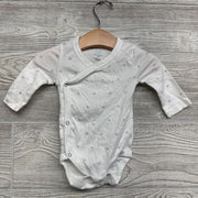 3 Pk LS Side Snap Bodysuits ++ Solid 3-6M