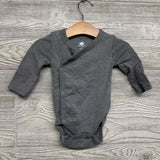 3 Pk LS Side Snap Bodysuits ++ Solid 3-6M