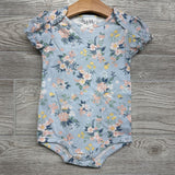 NEW 3 Pk Bodysuits Ribbed Flowers 24M
