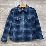 Plaid Sherpa Lined Fleece Shacket 4-5