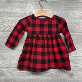 LS Dress Buffalo Plaid 12M