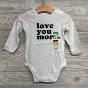 NEW LS Bodysuit Love You More 12M