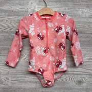 LS Zip Up Swimsuit Seashells 2T