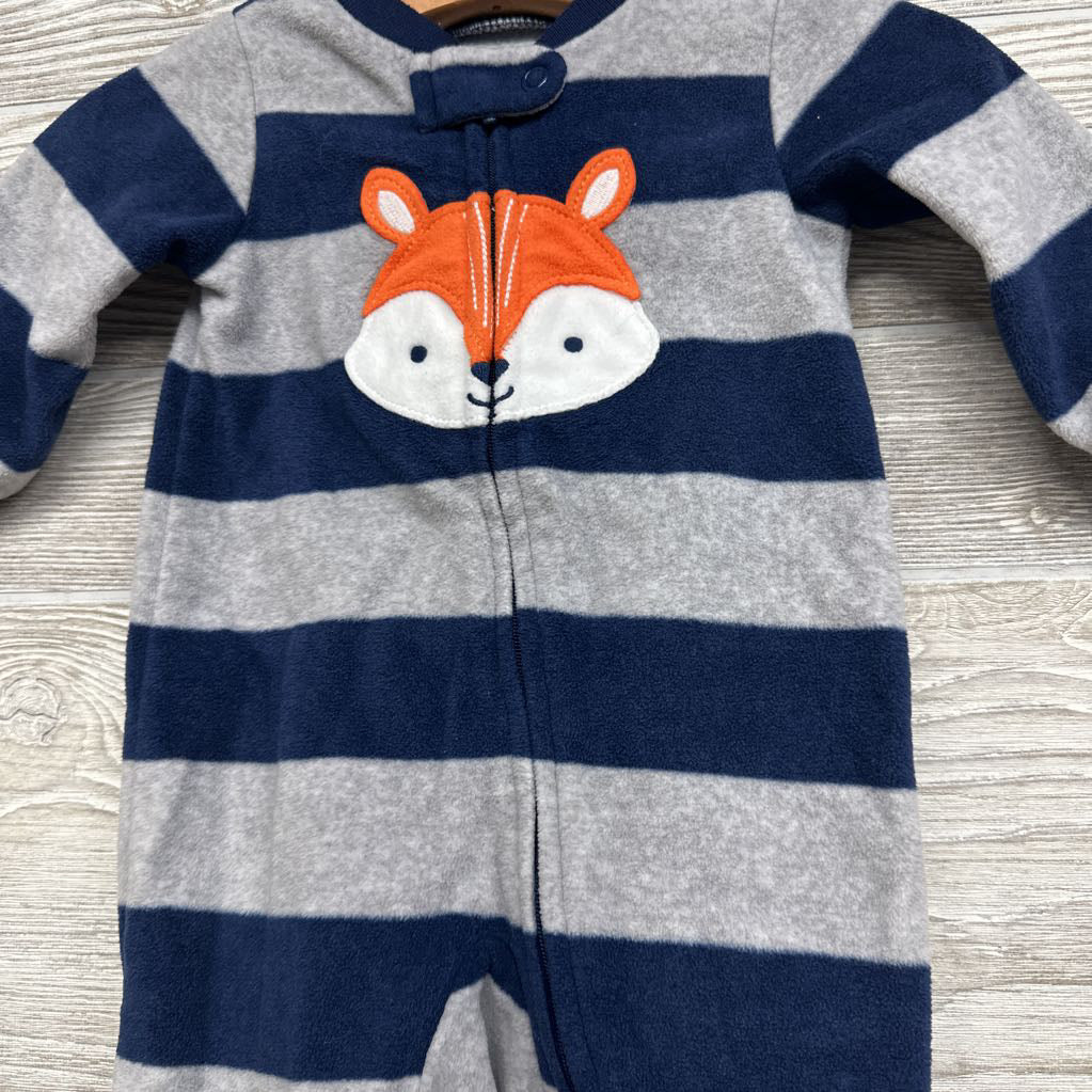 Blanket Sleeper Stripes Fox 0-3M