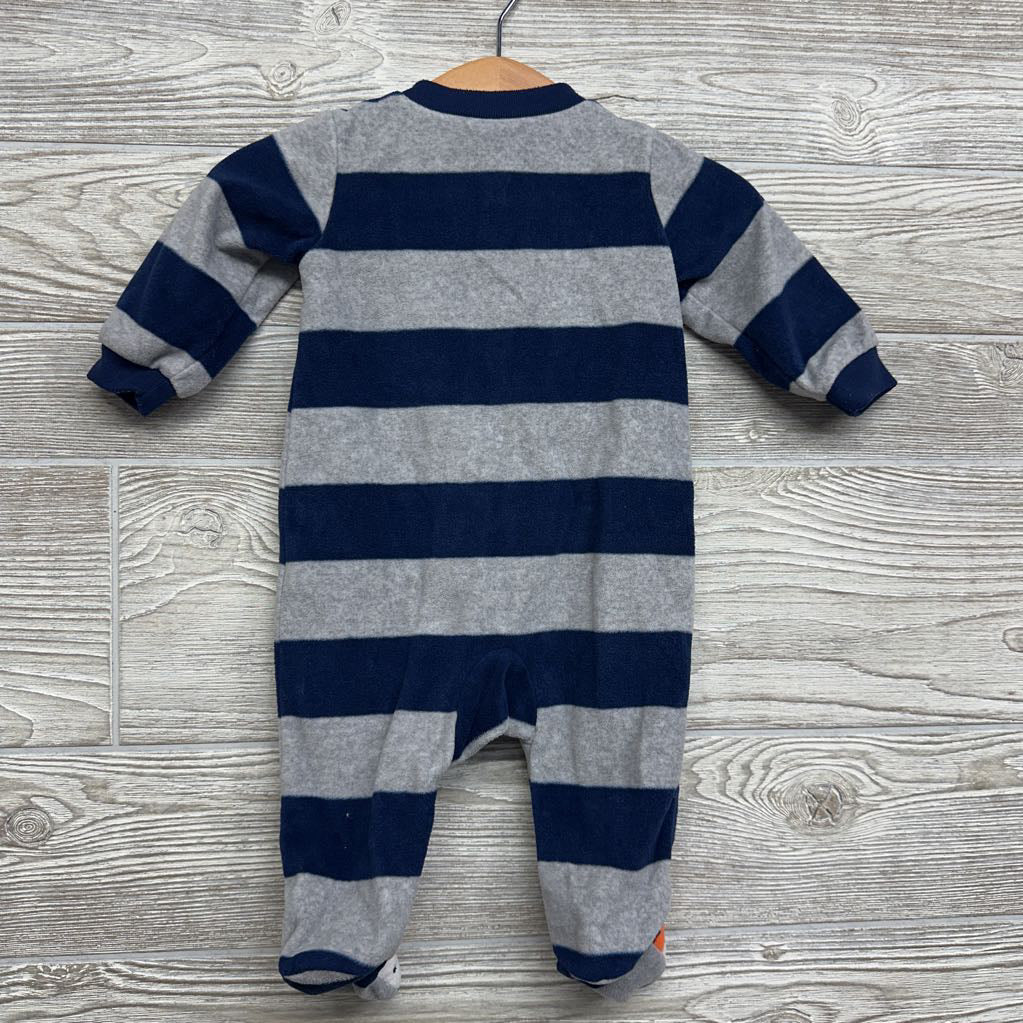 Blanket Sleeper Stripes Fox 0-3M