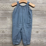 Chambray Tank Romper Cherries Ice Cream Cones 9M