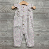 Textured Flutter Sleeve Outfit Flowers 9M