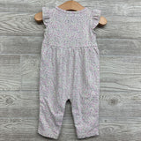 Textured Flutter Sleeve Outfit Flowers 9M