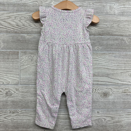 Textured Flutter Sleeve Outfit Flowers 9M
