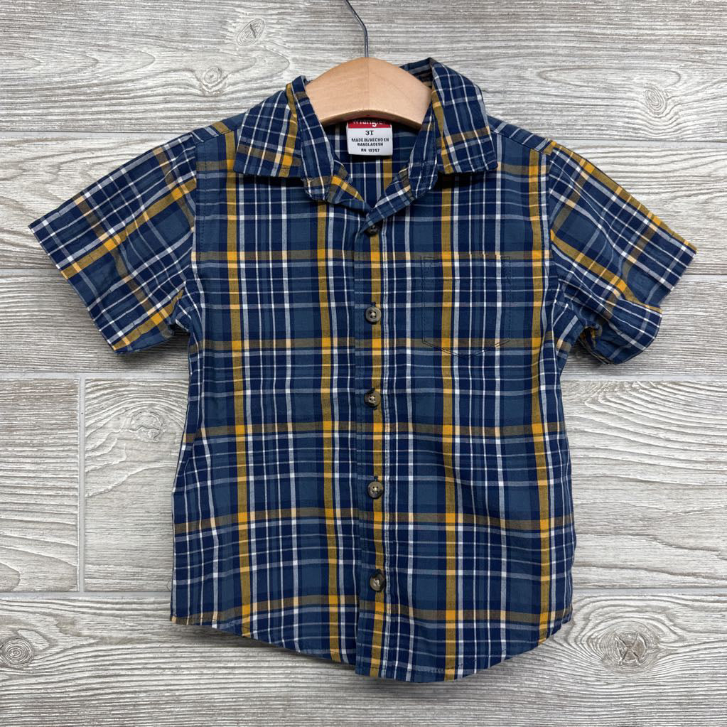 Plaid Button Up Shirt 3T