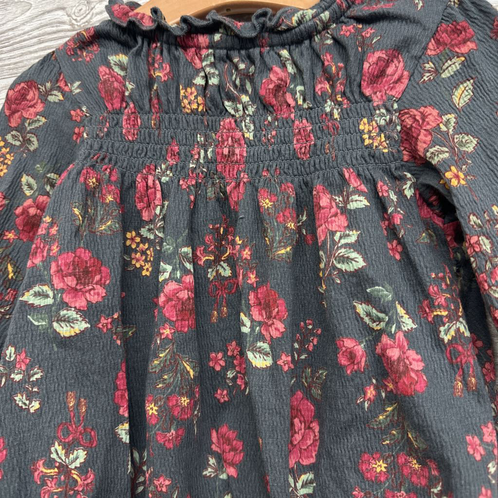 LS Textured Smocked Romper 18M