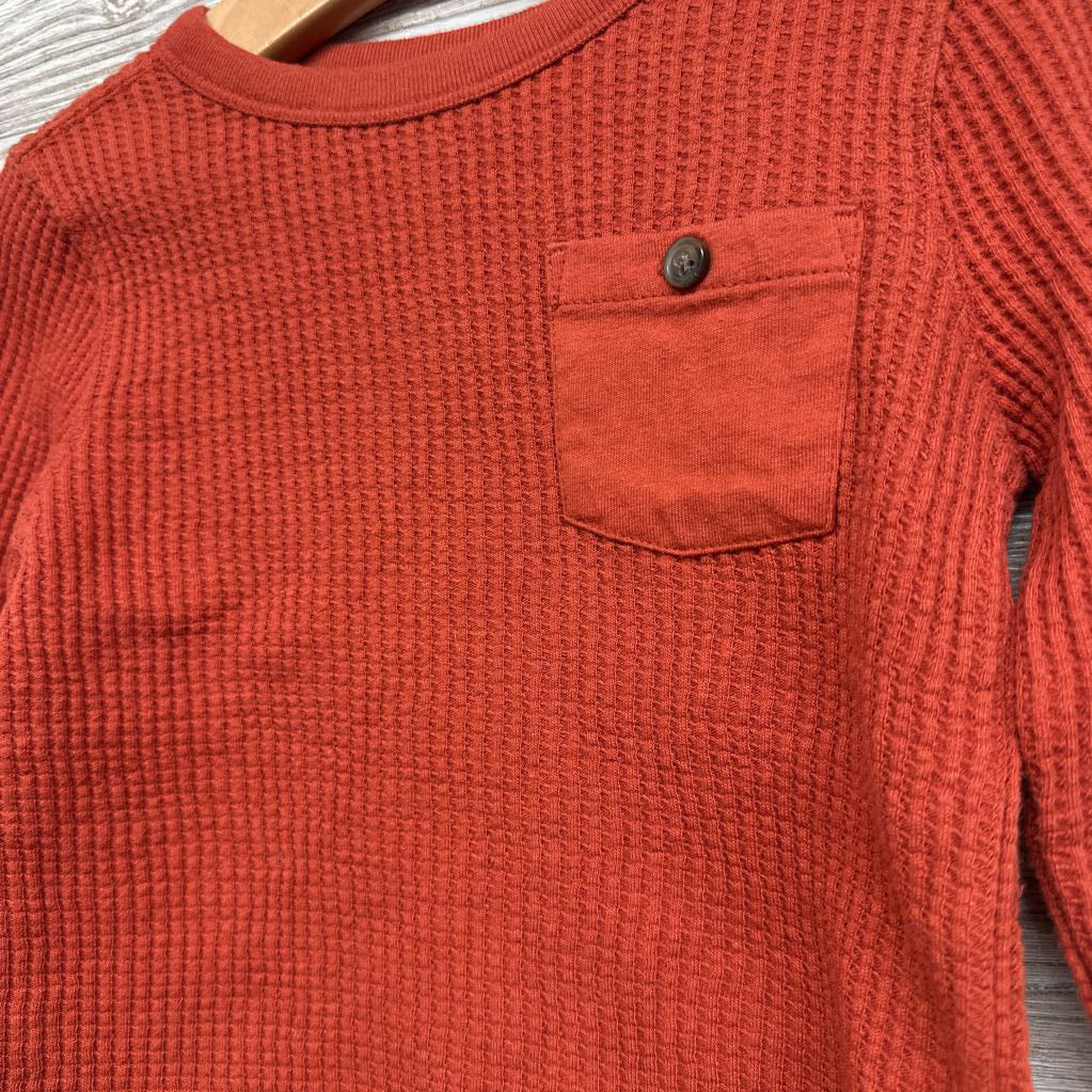 LS Waffle Knit Shirt Chest Pocket 3T