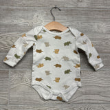 3 Pk LS Bodysuits Good Times With Mommy Elephants Checker 6-9M