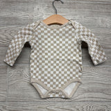3 Pk LS Bodysuits Good Times With Mommy Elephants Checker 6-9M