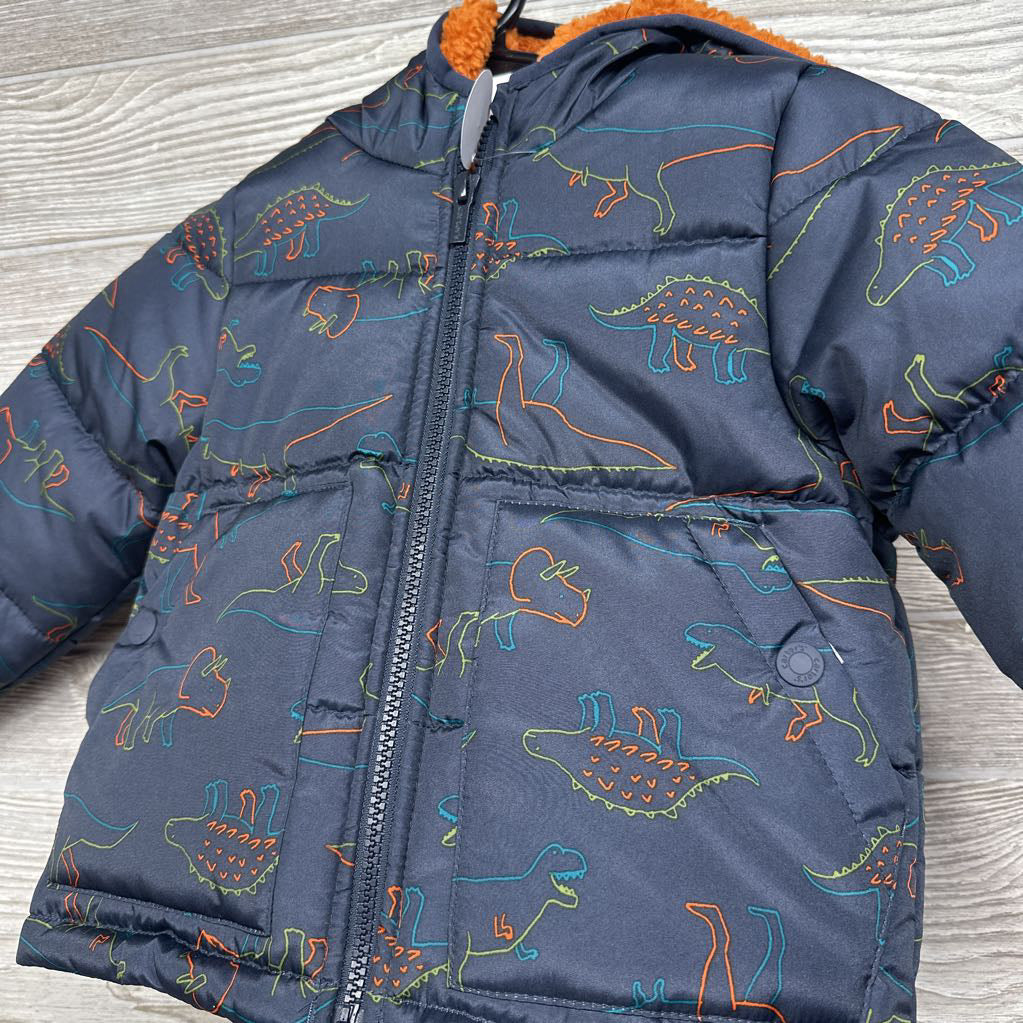 NEW Puffer Coat Dinosaurs 2t