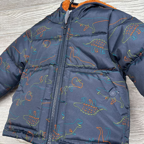 NEW Puffer Coat Dinosaurs 2t