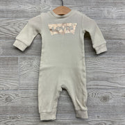 LS Waffle Knit Outfit Logo 6M