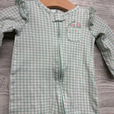 Sleeper Gingham Chest Pocket 9M