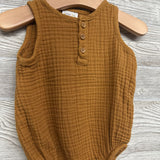 Gauze Tank Henley Romper 6M