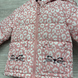 Winter Coat Animal Print Cat Pockets 2t